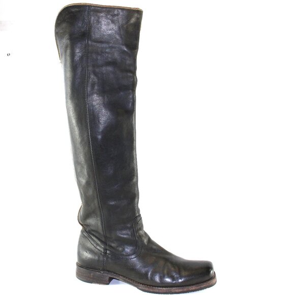 Frye Shoes - Frye Company Back Zip Tall Leather Knee High Boots Womens (US 10/EU 42)